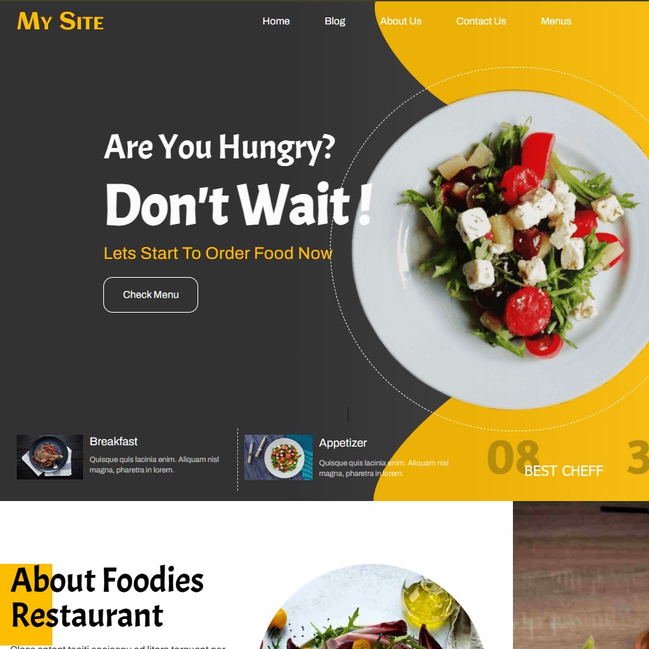 A0010-Food_House Pagina WEB + MENU + Maps